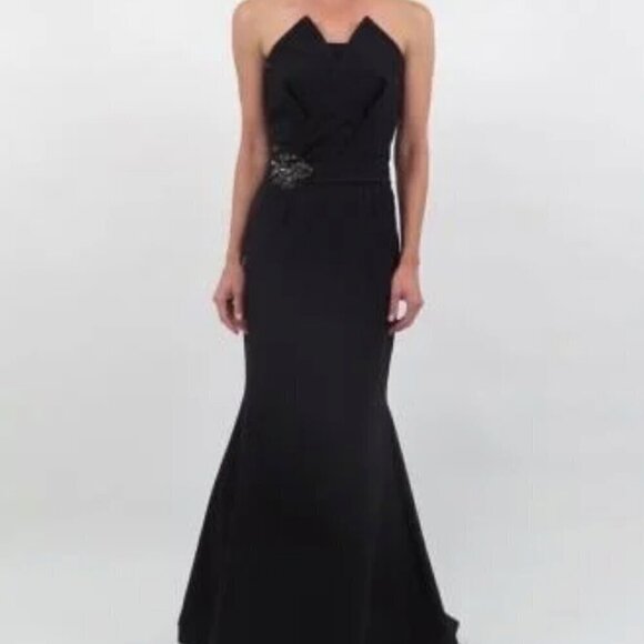 Ideas by Barbara Gown Style# 4592 NAVY Size M NWT - Picture 5 of 15
